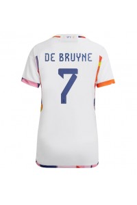 België Kevin De Bruyne #7 Voetbaltruitje Uit tenue Dames WK 2022 Korte Mouw